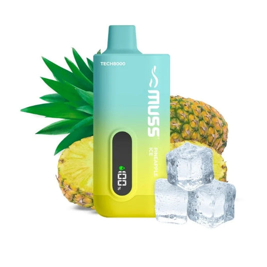 Vaper Desechable Muss Tech 8000 Puffs Pineapple Ice🍍🧊