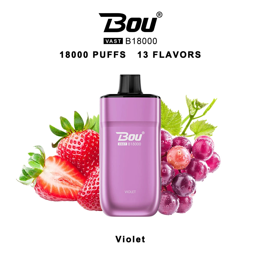 Vaper Desechable Bou VAST B1800 Violet 0%NIC