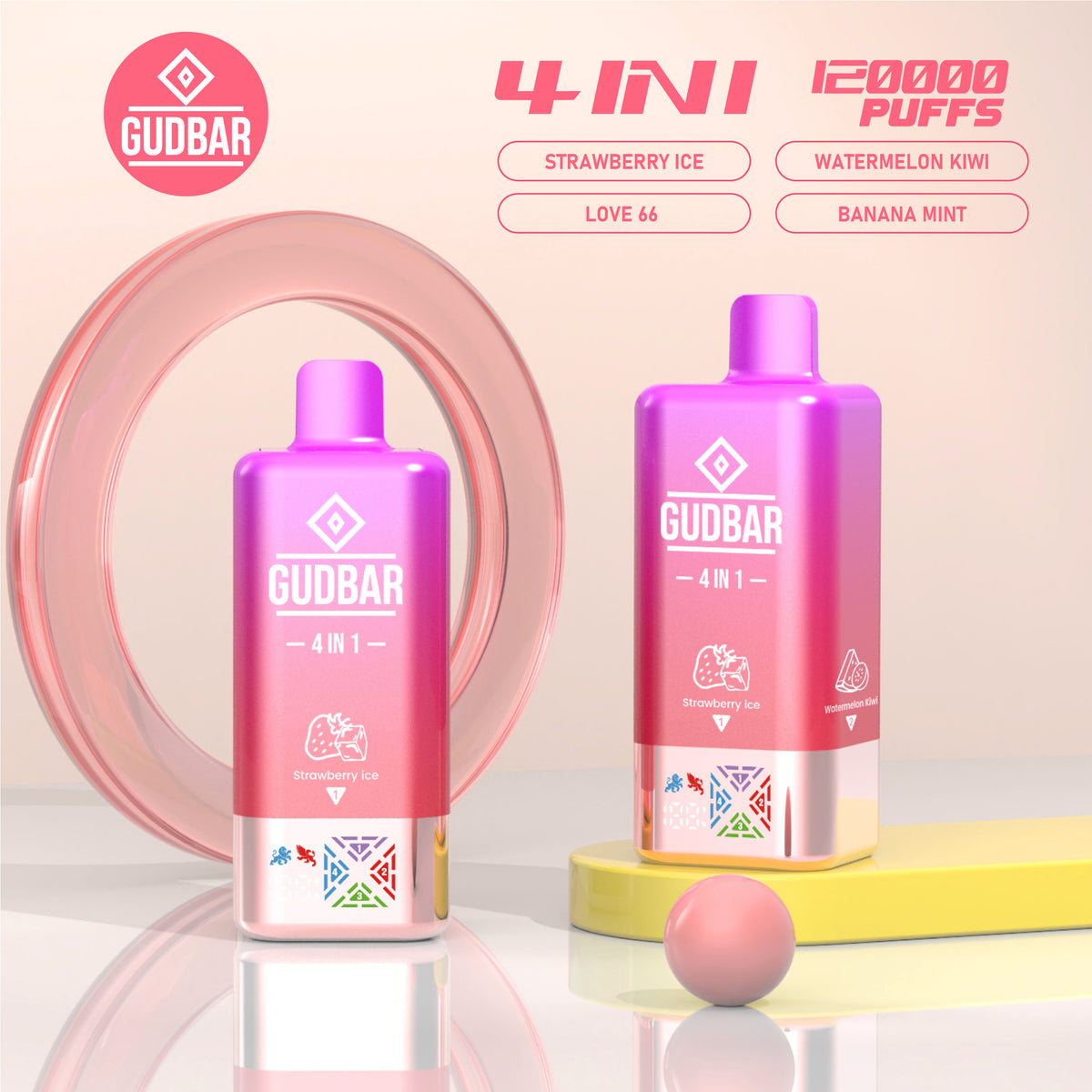 GUDBAR 4-in-1 120.000 Puffs