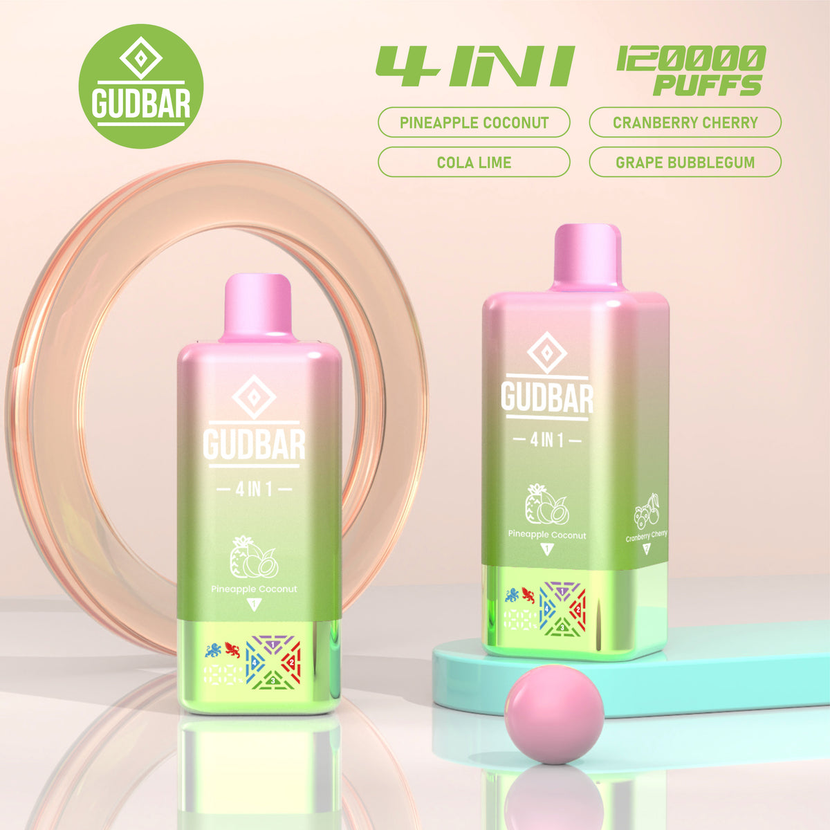 GUDBAR 4-in-1 120.000 Puffs