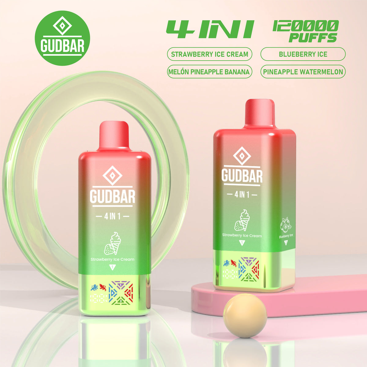 GUDBAR 4-in-1 120.000 Puffs