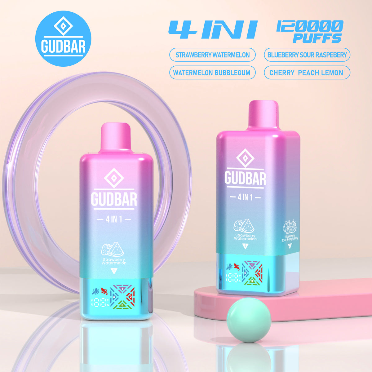 GUDBAR 4-in-1 120.000 Puffs