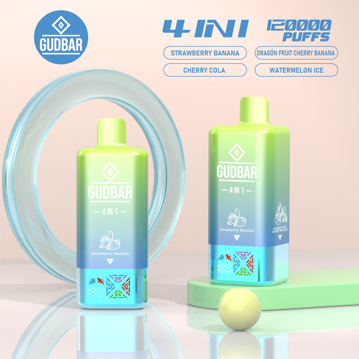 GUDBAR 4-in-1 120.000 Puffs