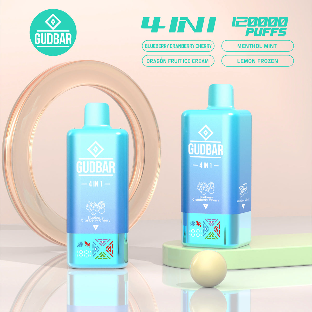 GUDBAR 4-in-1 120.000 Puffs