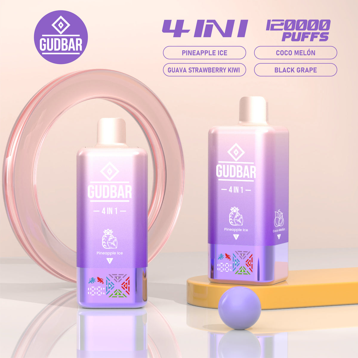 GUDBAR 4-in-1 120.000 Puffs