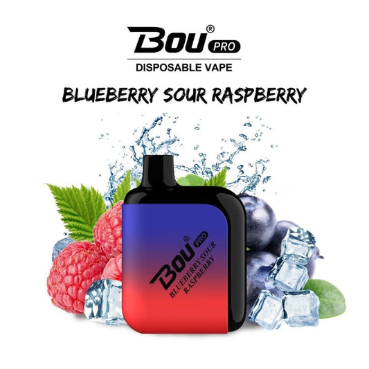 Vaper Desechable Bou Pro 7000 Puffs Blueberry Sour Raspberry 🫐💜🧊