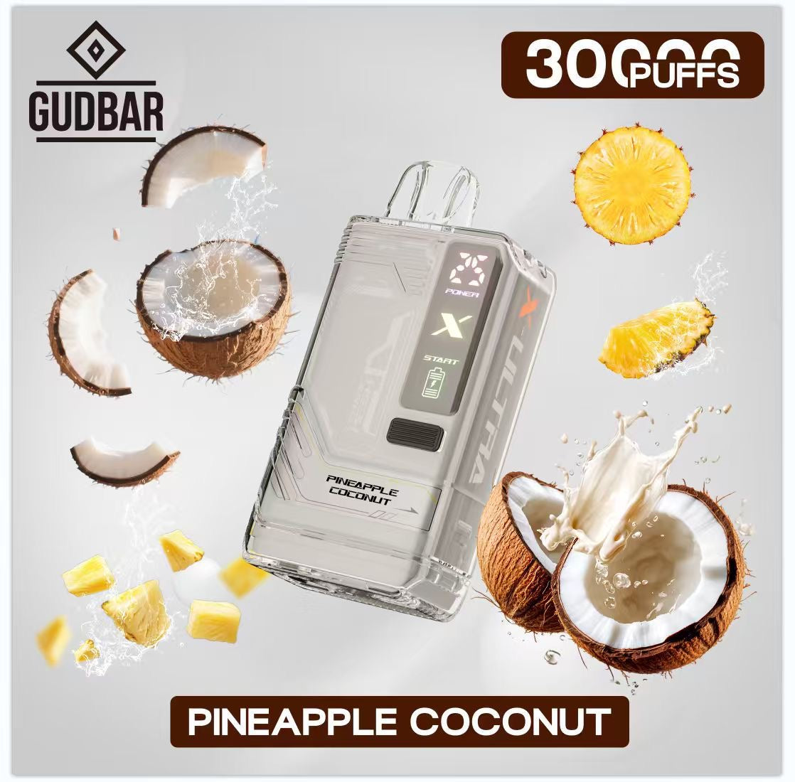 Gudbar X-Ultra 30.000 PUFFS – Pineapple Coconut