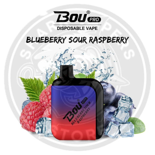 Vaper Desechable Bou Pro 7000 Puffs Blueberry Sour Raspberry 🫐💜🧊