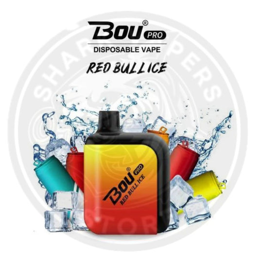 Vaper Desechable Bou Pro 7000 Puffs Red bull Ice  🪫🔥🧊