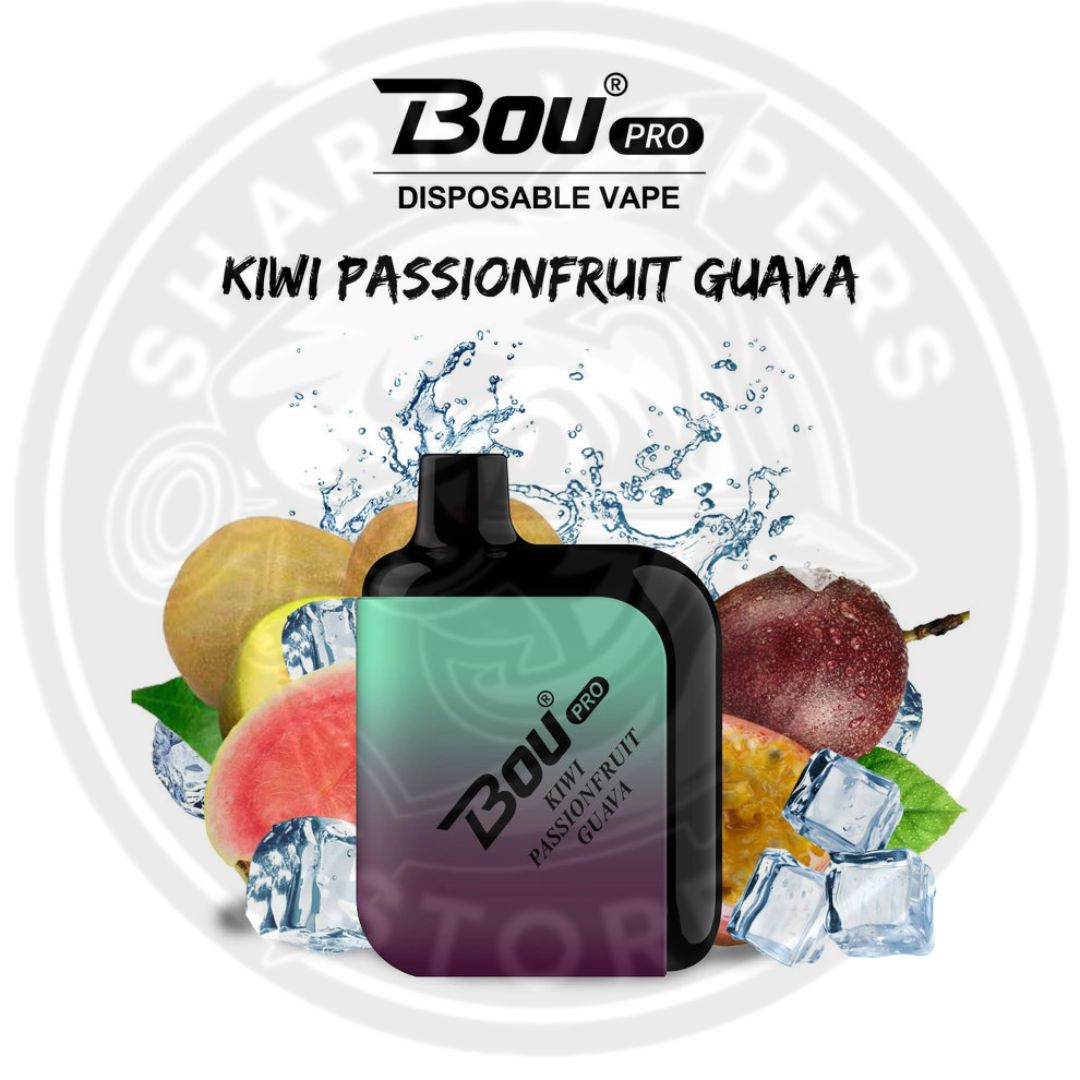 Vaper Desechable Bou Pro 7000 Puffs Kiwi Passion Fruit Guava 🥝🥭🧊